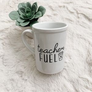 White Teacher Fuel Coffee Mug